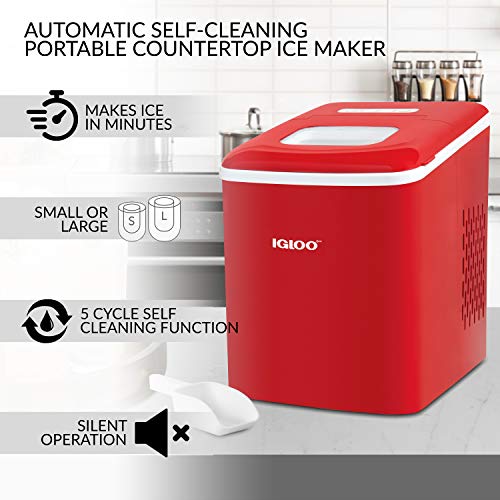 Igloo ICEBNH26RD Automatic SelfCleaning Portable Electric Countertop