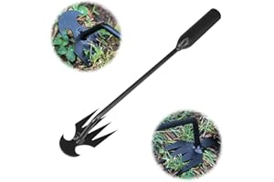TEAMODA Weed Puller Tool, 2024 Upgrade Weeding Artifact Uprooting Weeding Tool, 4 Teeths Dual Purpose Manual Weeders Tool, Multifunctional Hand Weeder Tools for Garden (1Pc-10.6in)