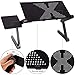 RAINBEAN Adjustable Laptop Desk for Bed, Portable Bed Tray Computer Table with Mouse Pad for Home Sofa/Office, Foldable Notebook PC Book Stand for Couch, Multifuctional&Ergonomics Legs-Blackthumb 3