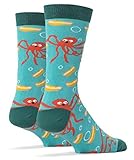 Oooh Yeah Men's Luxury Combed Cotton Crew Socks Funky