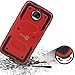 Motorola Moto G5S Plus Case, CoverON [Tank Series] Protective Full Body Phone Cover with Tough Faceplate - Red