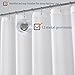 N&Y HOME Hotel Fabric Shower Curtain or Liner, Cloth Textured White Shower Curtain with Bottom Magnets, Machine Washable, 72 x 72 inches for Bathroom