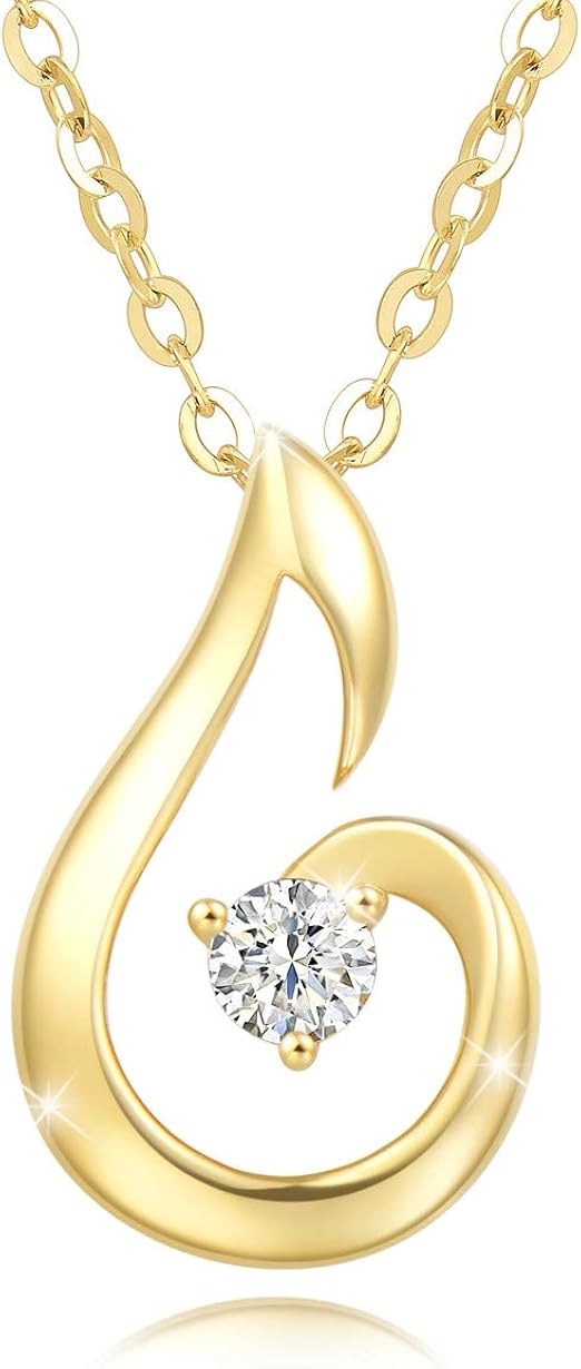 Agvana Mothers Day Gifts for Mom Grandma 18K Solid Gold AGVANA