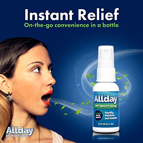 Allday Dry Mouth Spray Maximum Strength Xylitol, Fast Acting, Non