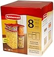 Rubbermaid 8-Pc. Modular Canisters Food System Dry Food Storage Containers (FG7M7500CHILI)