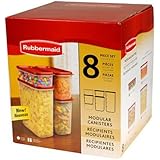 Rubbermaid 8-Pc. Modular Canisters Food System Dry Food Storage Containers (FG7M7500CHILI)