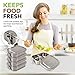 Vanli's LeakProof Lunch Box | Eco Friendly Stainless Steel Bento for Picnics and Parties | Lockable Clips to Keep Metal Container Closed & Food Fresh | Portions Control With Adjustable Divider | 47oz