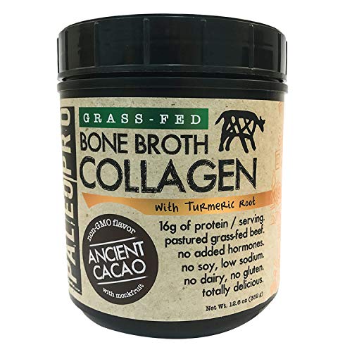 PaleoPro Grass-Fed Bone Broth Collagen+ Turmeric | Delicious Hot or Cold | 100% sourced from Grass-fed and Pasture Raised Cows | No Added Hormones, No additives, Minimal Processing | Turmeric Root | PaleoPro Grass-Fed Bone Broth Collagen+ Turmeric | Delicious Hot or Cold | 100% sourced from Grass-fed and Pasture Raised Cows | No Added Hormones, No additives, Minimal Processing | Turmeric Root |