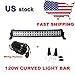 Primeprolight 120W LED Light Bar 24inch Curved Combo Beam Car Light with Wiring Harness for Off Road High Power ATV Jeep 4x4 Tractor off Road Light Fog Driving Bar Rree Truck SUV Car