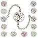 2Pcs Aromatherapy Essential Oils Diffuser Necklace and Bracelet for Women,Tree of Life Locket Pendant Jewelry,26