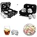 3D Skull Diamond Flexible Silicone Ice Cube Molds Tray - Pack of 2 Reusable and BPA Free For Whiskey Cocktail Beverages