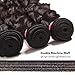 Jolia Hair 8A Grade Brazilian Natural Wave Virgin Hair 3 Bundles, 100% Unprocessed Virgin Brazilian Human Hair Weave Extensions, Natural Black Color, Full Head (12 14 16 inches)
