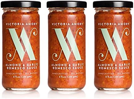 Victoria Amory Almond &amp; Garlic Romesco 8oz, Pack of 3