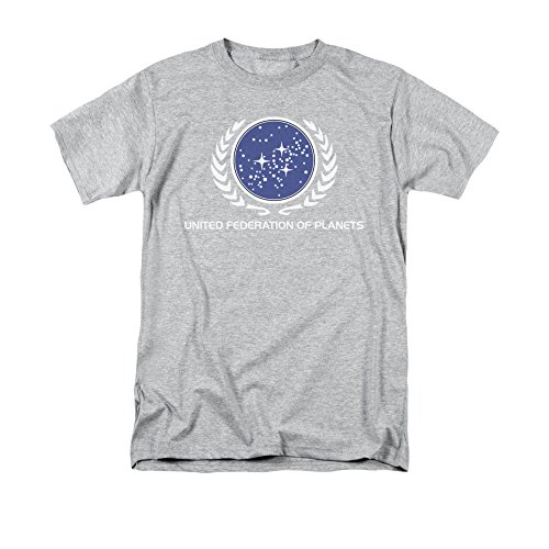 United Federation Logo Enterprise Scifi Tv Navy Blue Adult T
