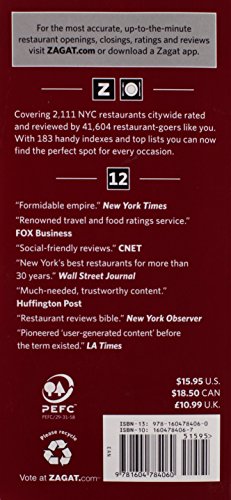Zagat Survey New York City Restaurants 2012