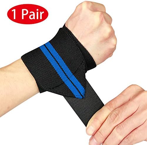 Vikaster weight lifting wrist support wraps,For Fitness,Strength Training,Cross Training,Olympic weightlifting（18" x 3.2"）