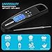 2018 Upgraded Digital Meat Thermometer for Grill and Cooking, 2S Best Super Fast Instant Read Waterproof Kitchen Thermometer Probe for Food Heat, Candy, Liquids, Grilling, Beef, Bread, Cakes, BBQ