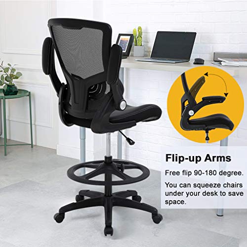 Drafting Chair Ergonomic Tall Office Chair Standing Desk Chair with