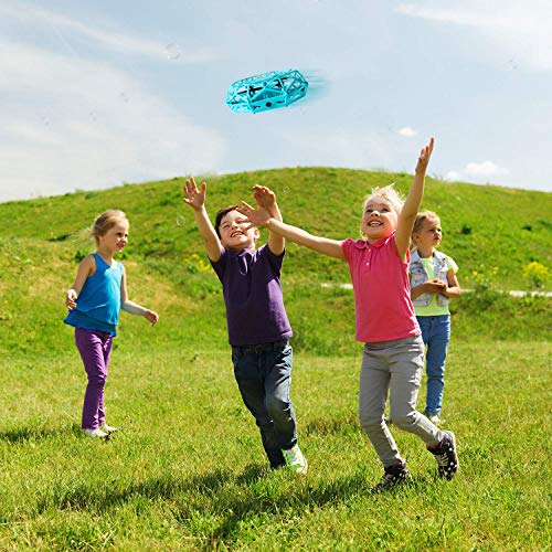 Hand Controlled Drone, Supkiir Mini Drone for Kids or Adults, Easy Indoor Helicopter Toy with 360°Rotating, LED Light, Auto-Sense Obstacles Flying Ball Drone for Boys and Girls...
