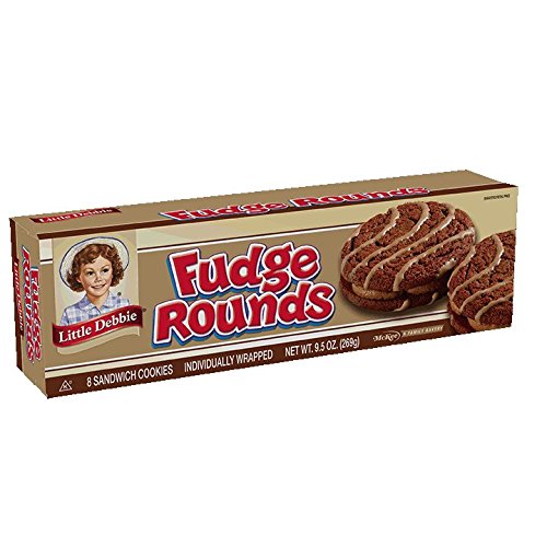 LITTLE DEBBIE FUDGE ROUNDS, 9.5 OZ