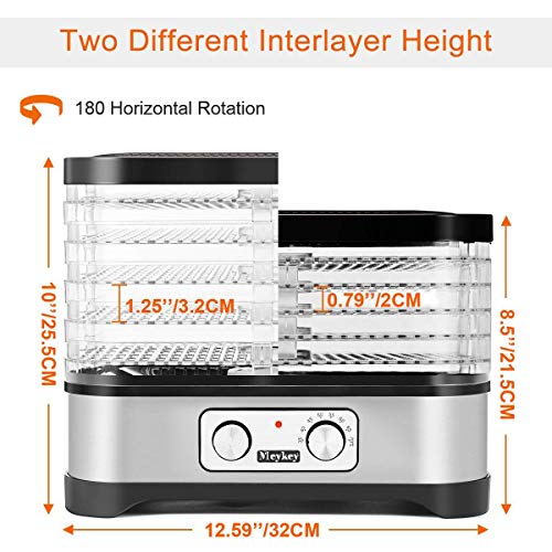 image for Hauture Food Dehydrator Machine, Digital Timer and Temperature Control