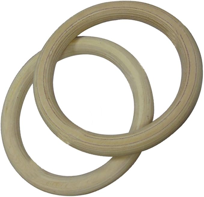WINOMO anillas revestido de madera anillas Fitness para ...