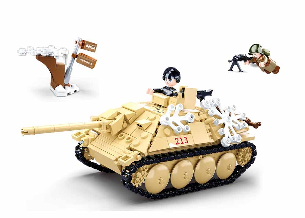 Sluban M38-B0976 Army (Battle of Budapest) Tank Destroyer 344 Pieces, Multi Colour