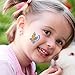 Glitter Temporary Tattoos for Girls - 6 Sheets Fun Sparkle Stickers - 60+ Shining Fairy Heart Butterfly Feathers Fake Tattoo Designs - Rainbow Flash Waterproof Transfers - Great Party Favors