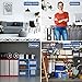16''Lx42''Wx72''H 6 Shelf Wire Shelving Unit Heavy Duty Metal Storage Shelves NSF Wire Shelf Organizer Black Height Adjustable Utility Steel Commercial Grade Layer Shelf Rack 1500 LBS Capacity