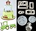 Farm Animal Cookie Cutter Set,Tractor Cookie Cutter Cake Decorating Gumpaste Fondant Mould