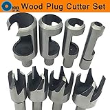 TOLOVI Wood Plug Cutter 8pc/set Cutting Bits Set
