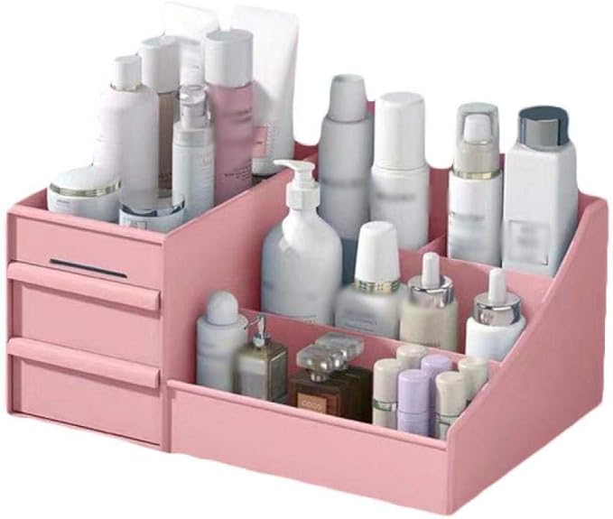 RUIXIANG Large Capacity Cosmetic Storage Box Makeup Nail Polish