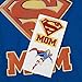 Superman Super Mom T Shirt & Stickers (Large)