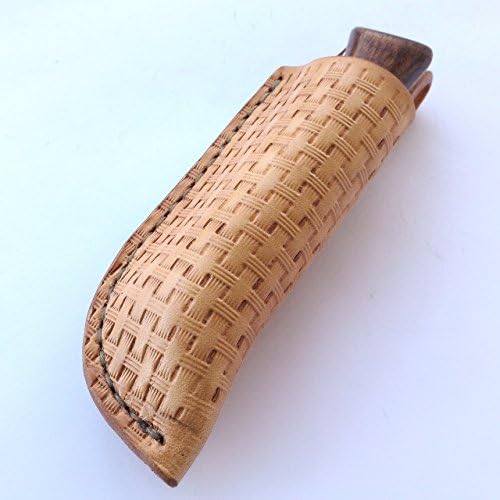 Opinel Leather Sheath with belt loop , folding knife pouch, pocket knife leather case, custom leather sheath, Traditional pocket knife edc