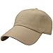 Falari Classic Baseball Cap Dad Hat 100% Cotton Soft Adjustable Size Khaki