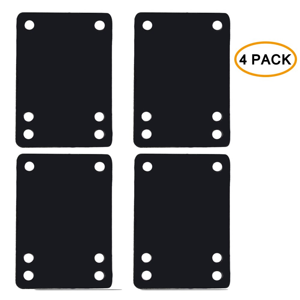 4 Pcs Skateboard Riser Pads Longboard Rise Pads, Soft