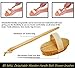 BS-MALL 3PCS Bath Brush Set Boar Bristle With Detachable Curved Long Handle Bamboo Bath Shower Body Brush For Improving Circulation, Detoxifying, Reducing Cellulite (1 Spare Head for Bonus)