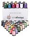 Polyester Embroidery Machine Thread Set (40 Spools, 500m Each) by SMB Always