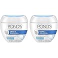 Pond's Crema S Nourishing Face Moisturizer for Women, Skin Care Facial Moisturizer Cream for Dry to Very Dry Skin, Nourishes for up to 24 hours 14.1 oz (Pack of 2)