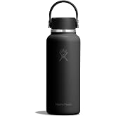Hydro Flask Micro Bottle - Insulated Mini Leak Proof Flask for Purse or Pocket in 13.5 Oz Black