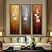 3Pcs Colorful Flower Canvas Abstract Painting Print Art Wall Home Decor Unframed