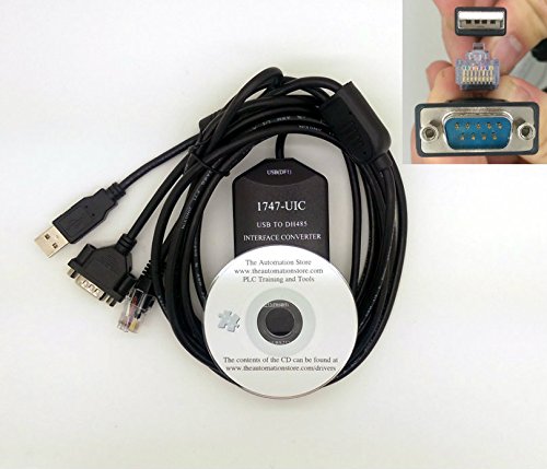 1747-UIC Allen Bradley SLC 500 Programming Cable - USB to DH485