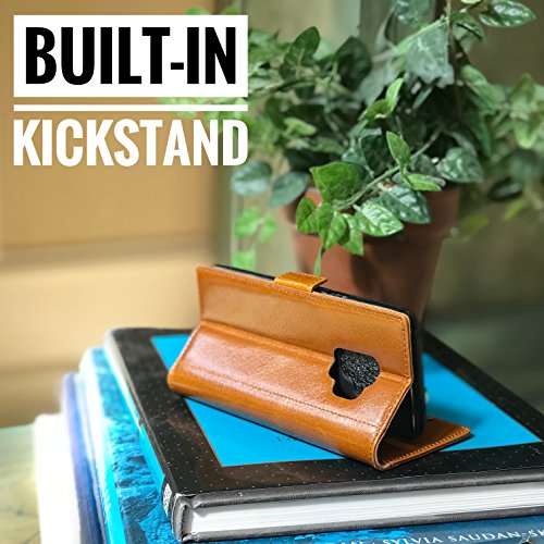 image for Galaxy S9 Wallet Case Leather -- iPulse Journal Series Italian Full Gr