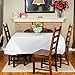 Eleclassi White 6 Pack Premium Disposable Plastic Tablecloth 54 x 108 in - Plastic Table Cloth Disposable Tablecloth for Rectangle Table Up to 8 Feet