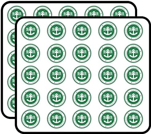 Saudi Arabia Flag Grunge Nautical Stamp Art Decor Sticker for Scrapbooking, Calendars, Arts, Kids DIY Crafts, Album, Bullet Journals 50 Pack