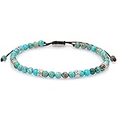 Wovanoo Beaded Bracelet Adjustable Stone String Bracelet Bohemian Colorful Beads Strand Bracelets for Women