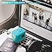 Power Plug Adapter (Turquoise) - International Travel - w/4 USB Ports Work for 150+ Countries - 220 Volt Adapter - Travel Adapter Type C Type A Type G Type I for UK Japan China EU Europe European