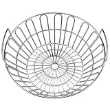 SELEWARE Innovative Stainless Steel Lump Charcoal Fire Basket, Grill Baskets for The Large Big Green Egg, Primo Kamado and Large Grill Dome, 14 Inch Diameter
