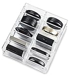 byAlegory Acrylic Compact Makeup Organizer Designed For Larger Compacts | 10 Spaces Designed To Stand Or Lay Flat