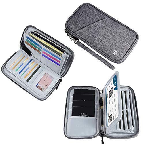 Vemingo Family Passport Holder with Accordion Design RFID Blocking